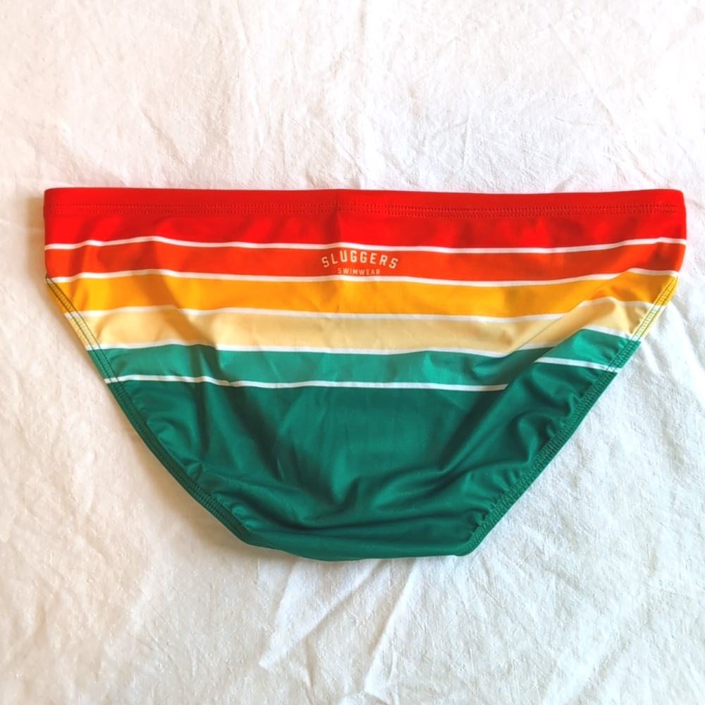 Sluggers Swimwear Classics - Striped Sunset Speedos